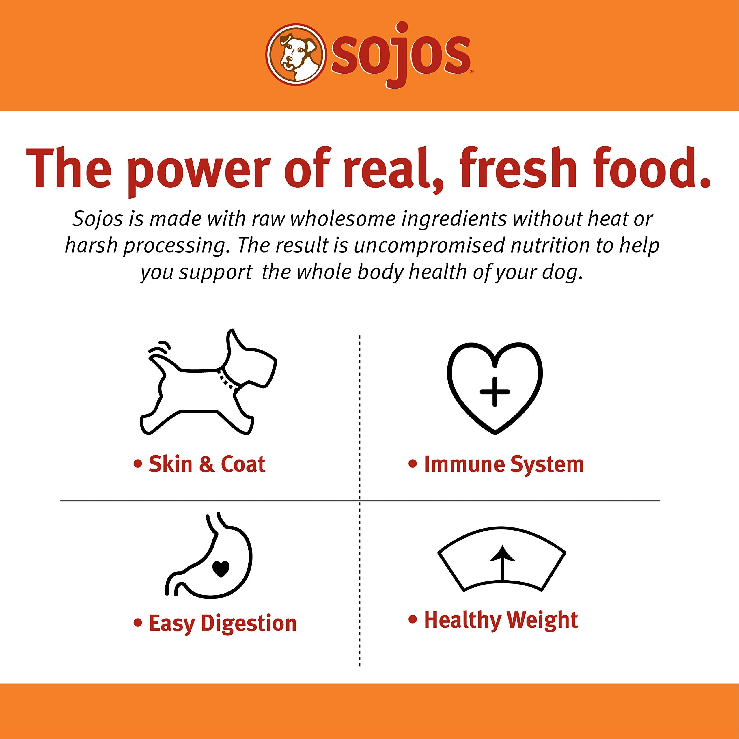 SOJOS Complete dry crumbs close-up emphasizing grain-free gluten-free formula