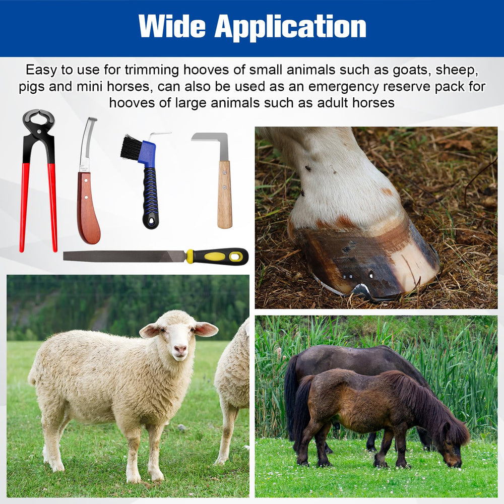Solaradgy horseshoe-brush-storage-bag close-up shows all-in-one kit for organized hoof care.