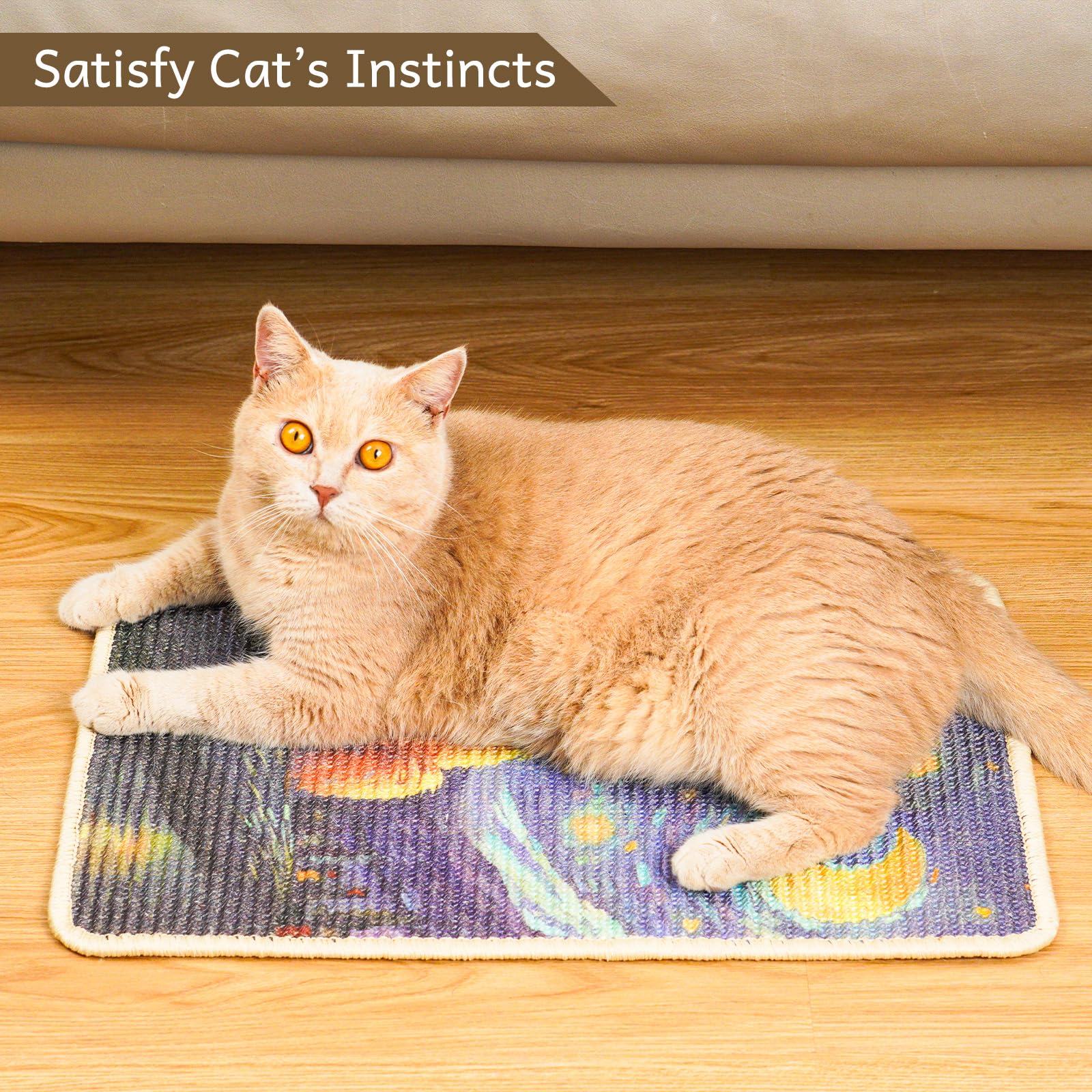 SOLDAY cat scratching on furniture demonstrates furniture protection and home cleanliness.