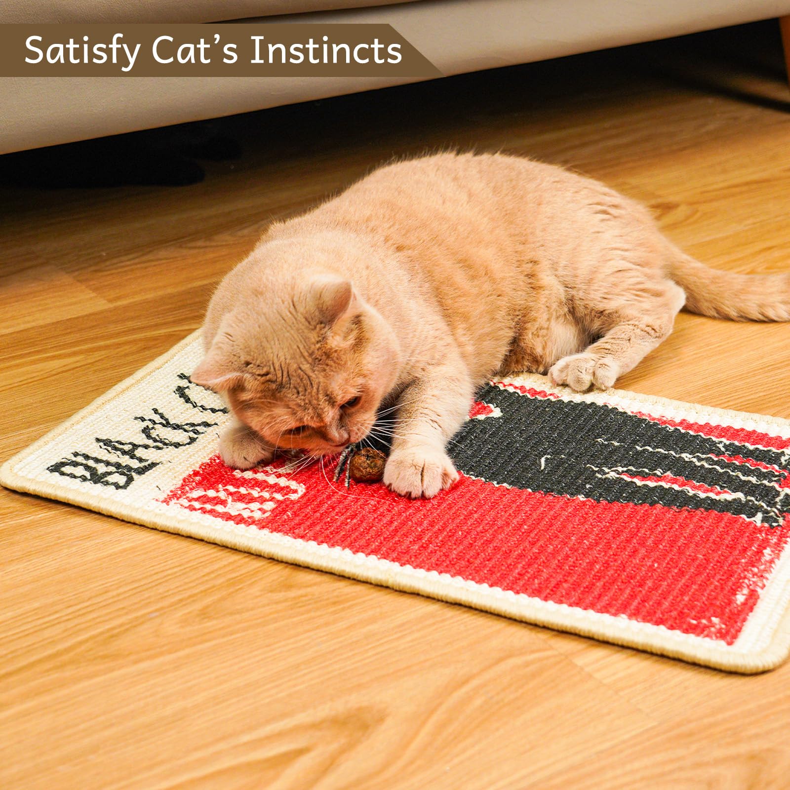 Solday scratcher mat protecting couch and furniture from claws