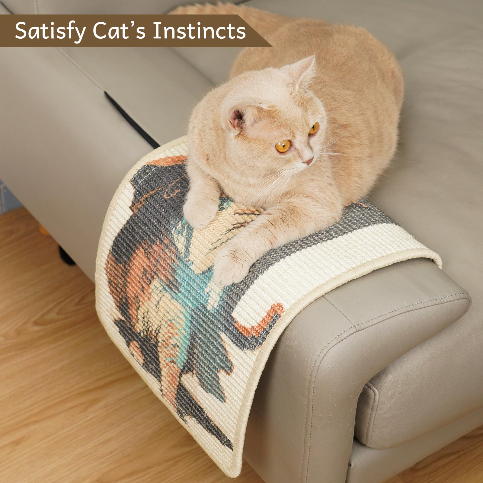 SOLDAY Lightsaber Cat Scratcher décor-friendly design blends with home style.