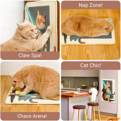 SOLDAY Lightsaber Cat Scratcher protects furniture by directing claws away from upholstery.