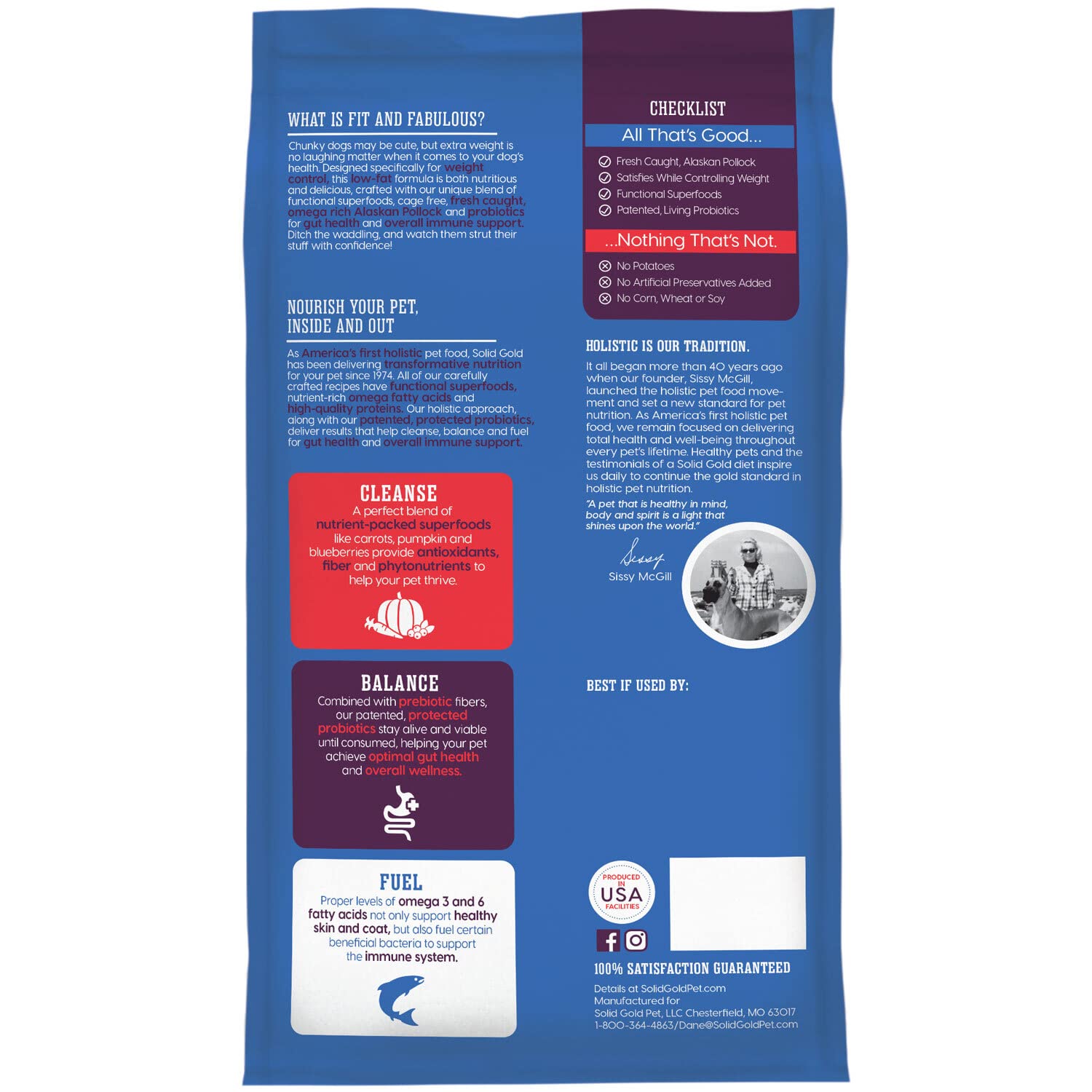 Solid Gold balance diet dry dog food promoting overall wellness and weight control