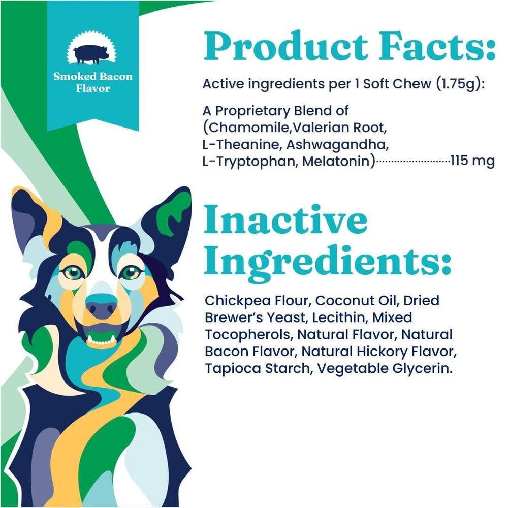 Solid Gold Calming Chews puppy-all-sizes shows calming option for dogs of every size.