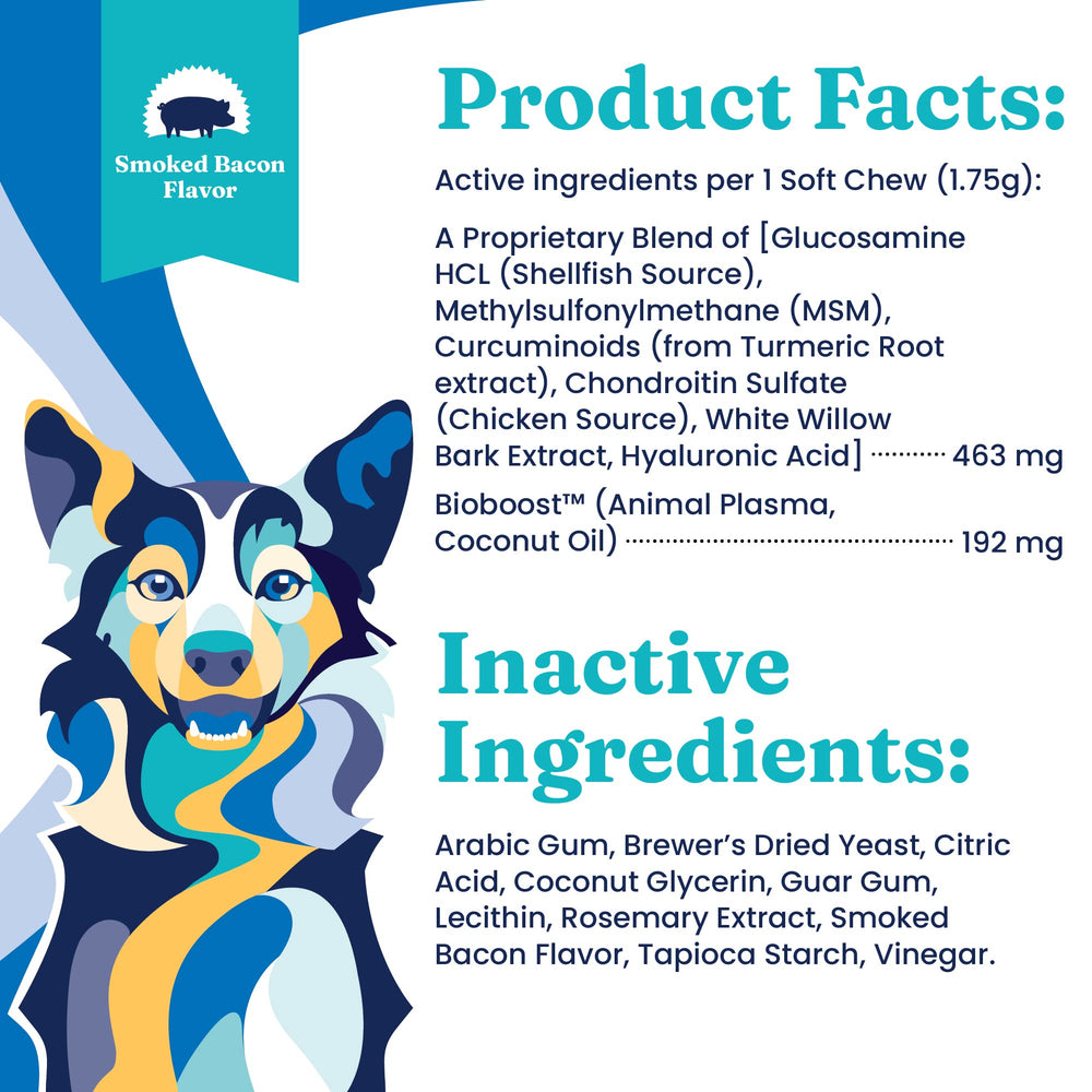 Solid Gold cartilage and bone support for dogs helps maintain joint function.