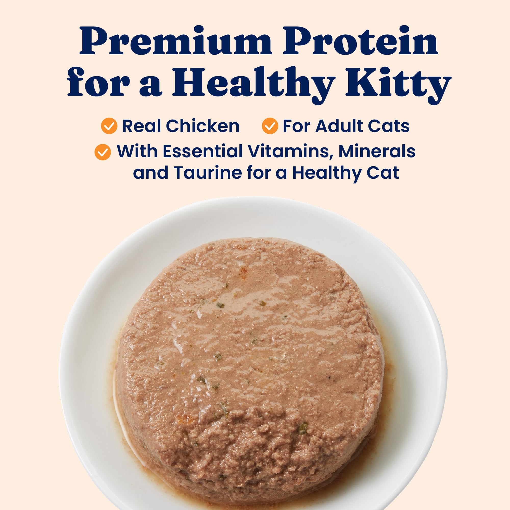 Solid Gold Chicken Pate can packaging highlights grain-free nutrition for adults cats.
