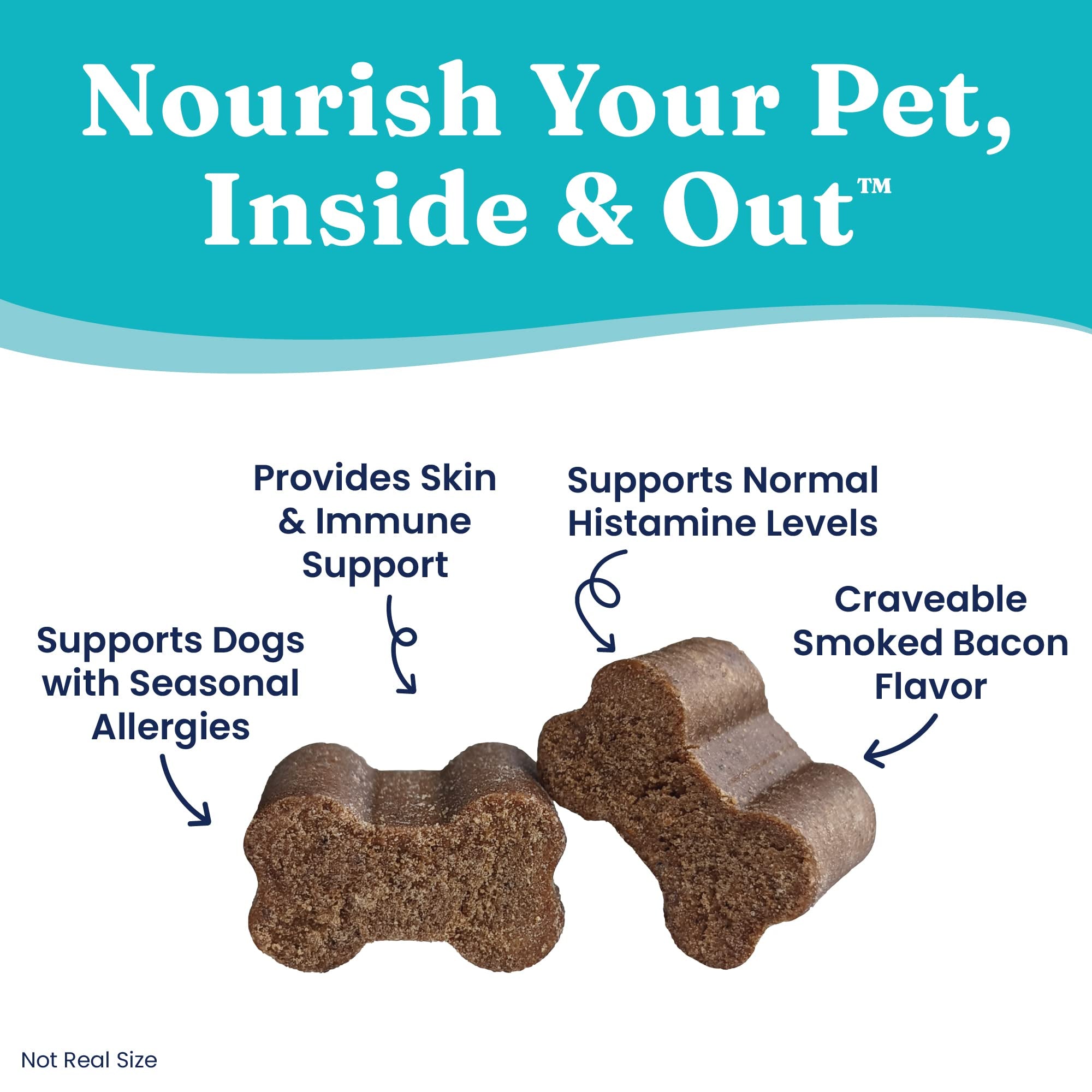 Solid Gold dog allergy relief chews front packaging highlights soft-chew texture
