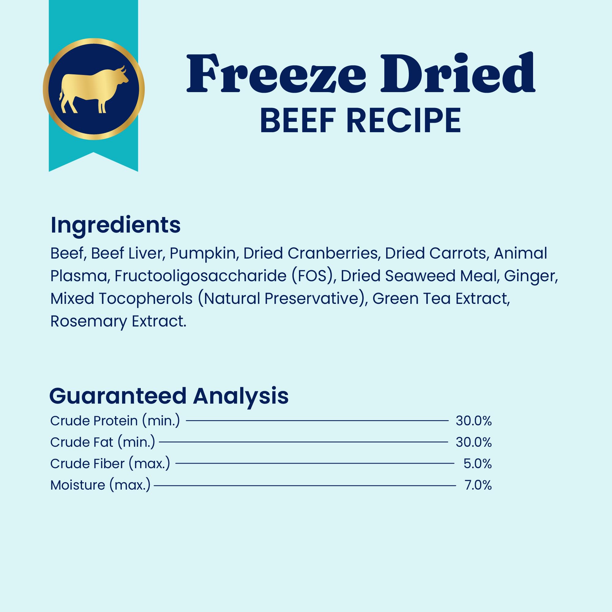 Solid Gold Freeze Dried Dog Food Topper ready-to-serve at mealtime on a plate