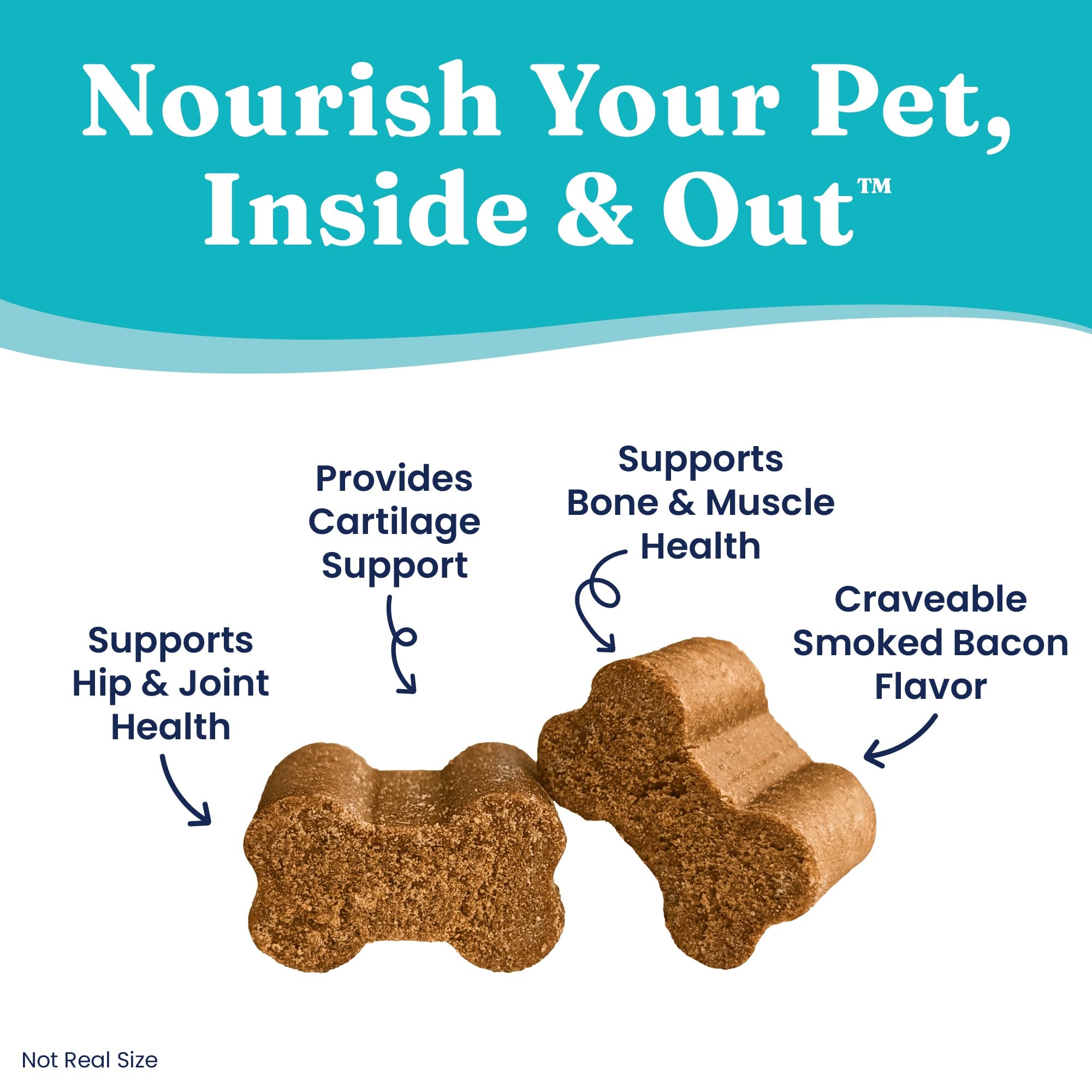 Solid Gold glucosamine chondroitin MSM for dogs supports cartilage health.