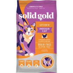 Solid Gold Indoor Dry Cat Food lentil ingredient highlight with fiber