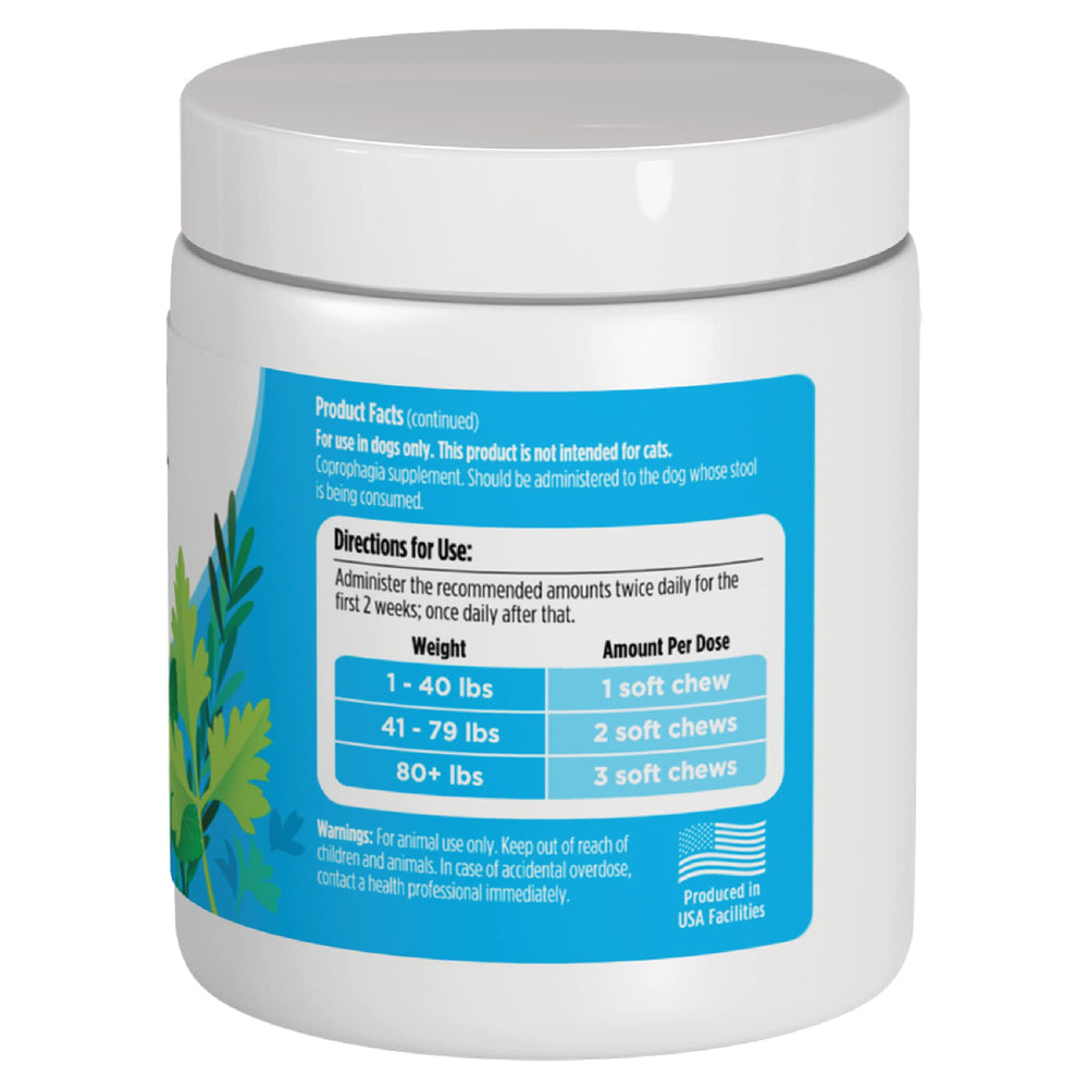 Solid Gold No Poo Chews yucca odor reduction emphasis.