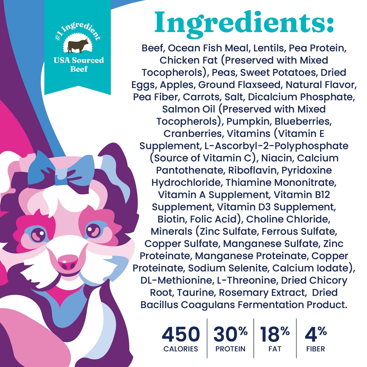 Solid Gold omega fatty acids image emphasizing coat and skin support for small breeds