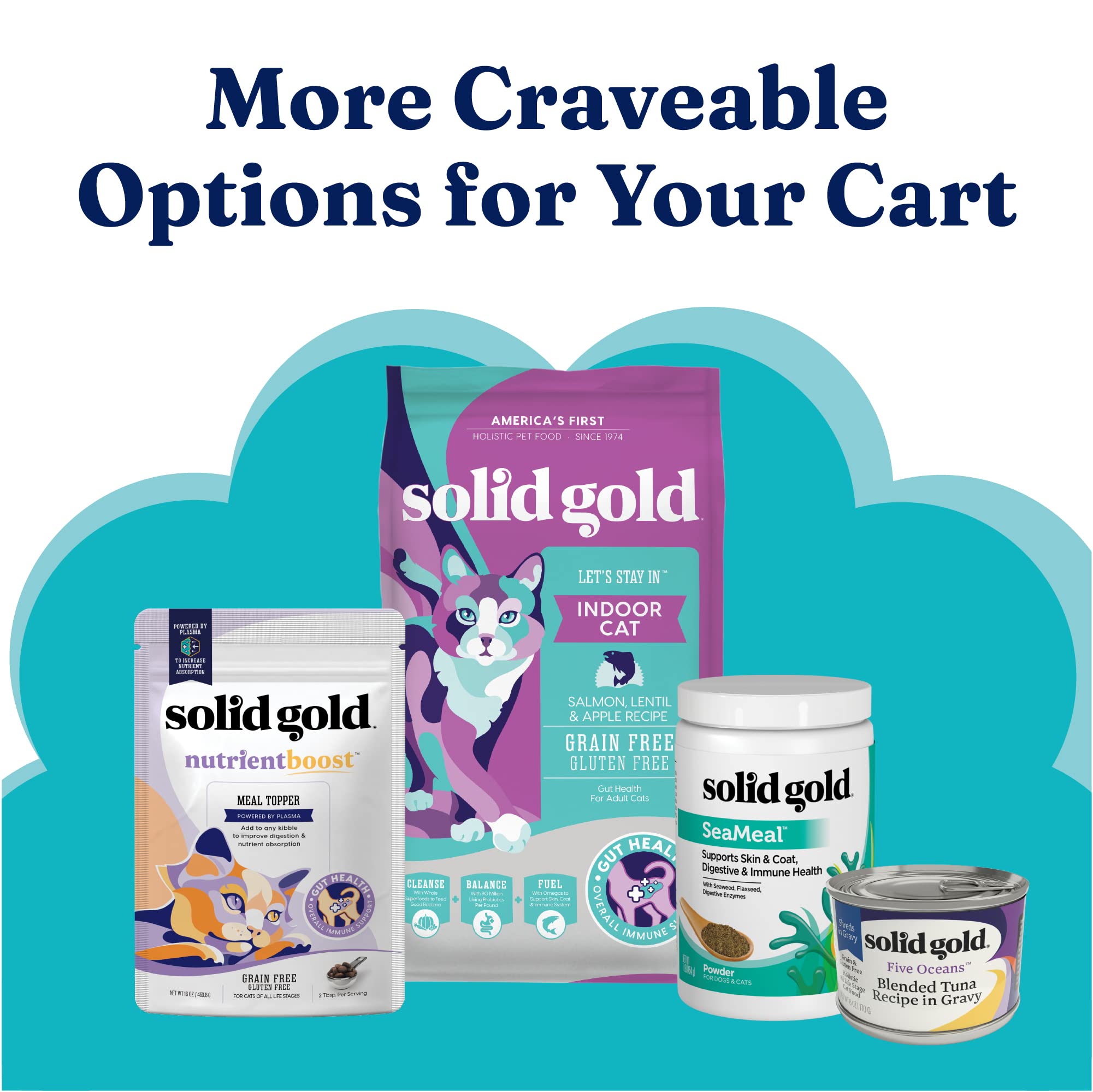 Solid Gold gentle topper idea to entice finicky eaters.