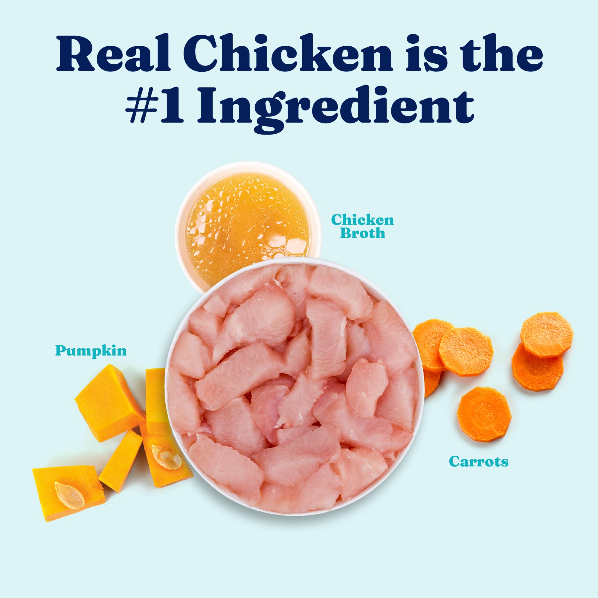 Solid Gold Protein Shreds carrots pumpkin portion adds color and nutrients to meals.