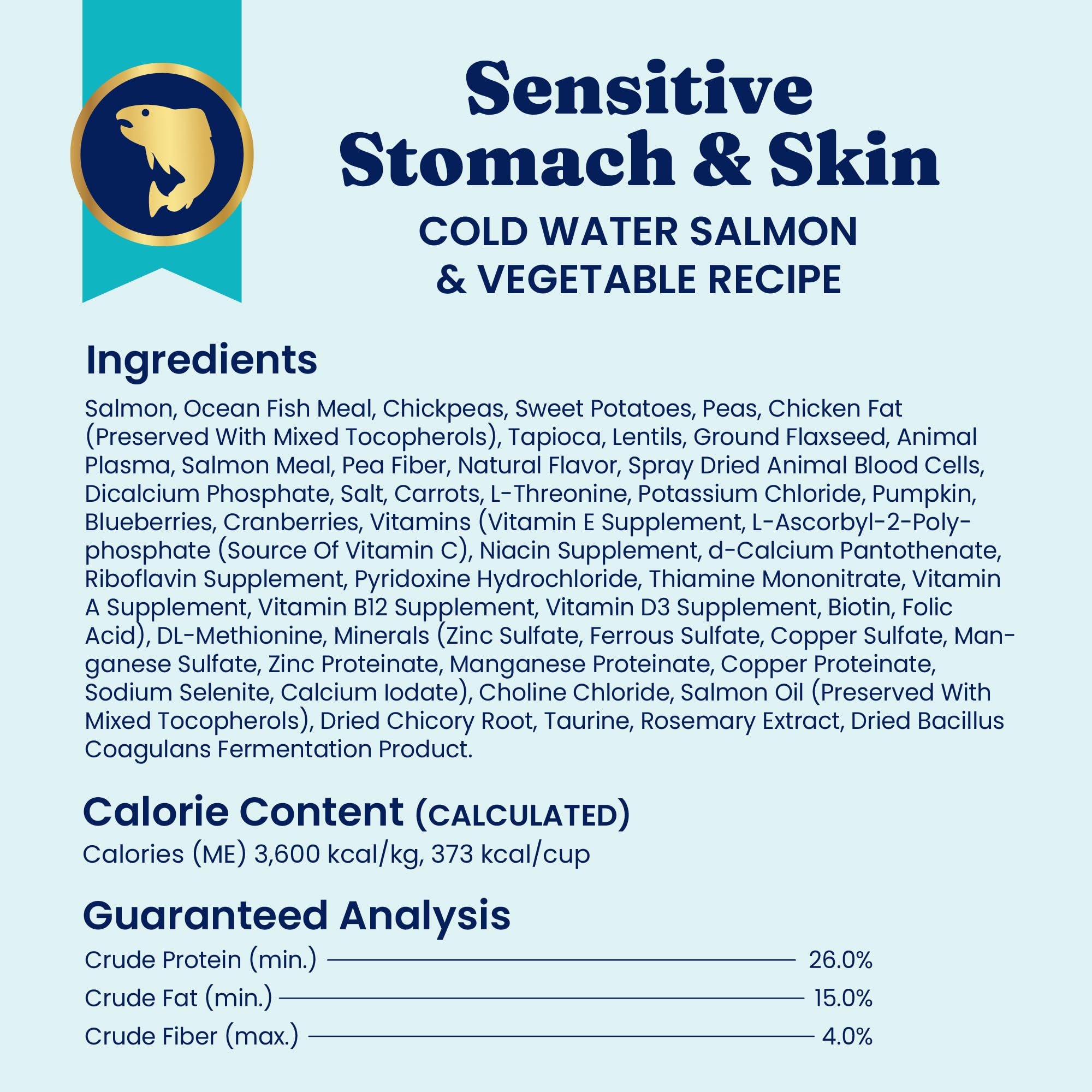 Solid Gold artificial-dyes-free label emphasizes clean ingredients