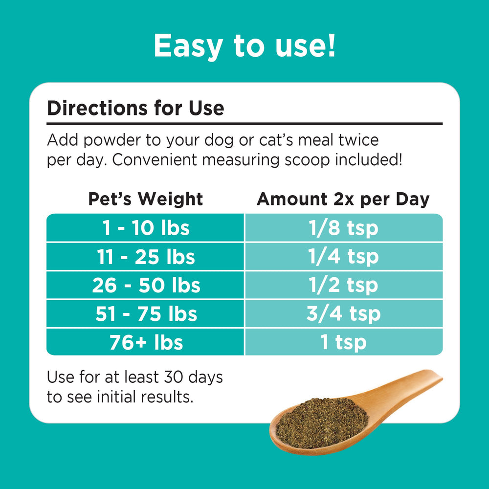 Solid Gold SeaMeal seaweed blend close-up emphasizes natural minerals and antioxidants.