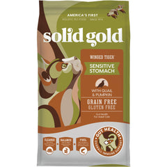 Solid Gold Sensitive Stomach probiotics image spotlights gut-health support.