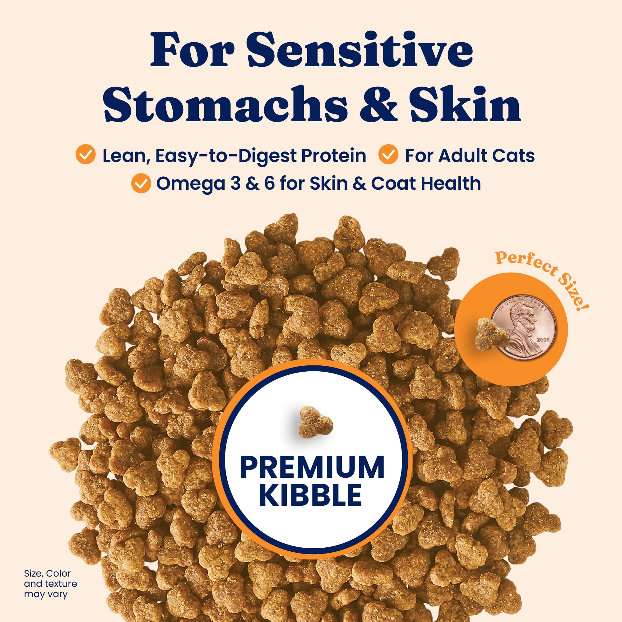Solid Gold Sensitive Stomach quail-pieces emphasize lean protein for gut-friendly nutrition.