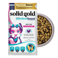 Solid Gold Toy & Small Breed kibble bites support small dogs' appetite.