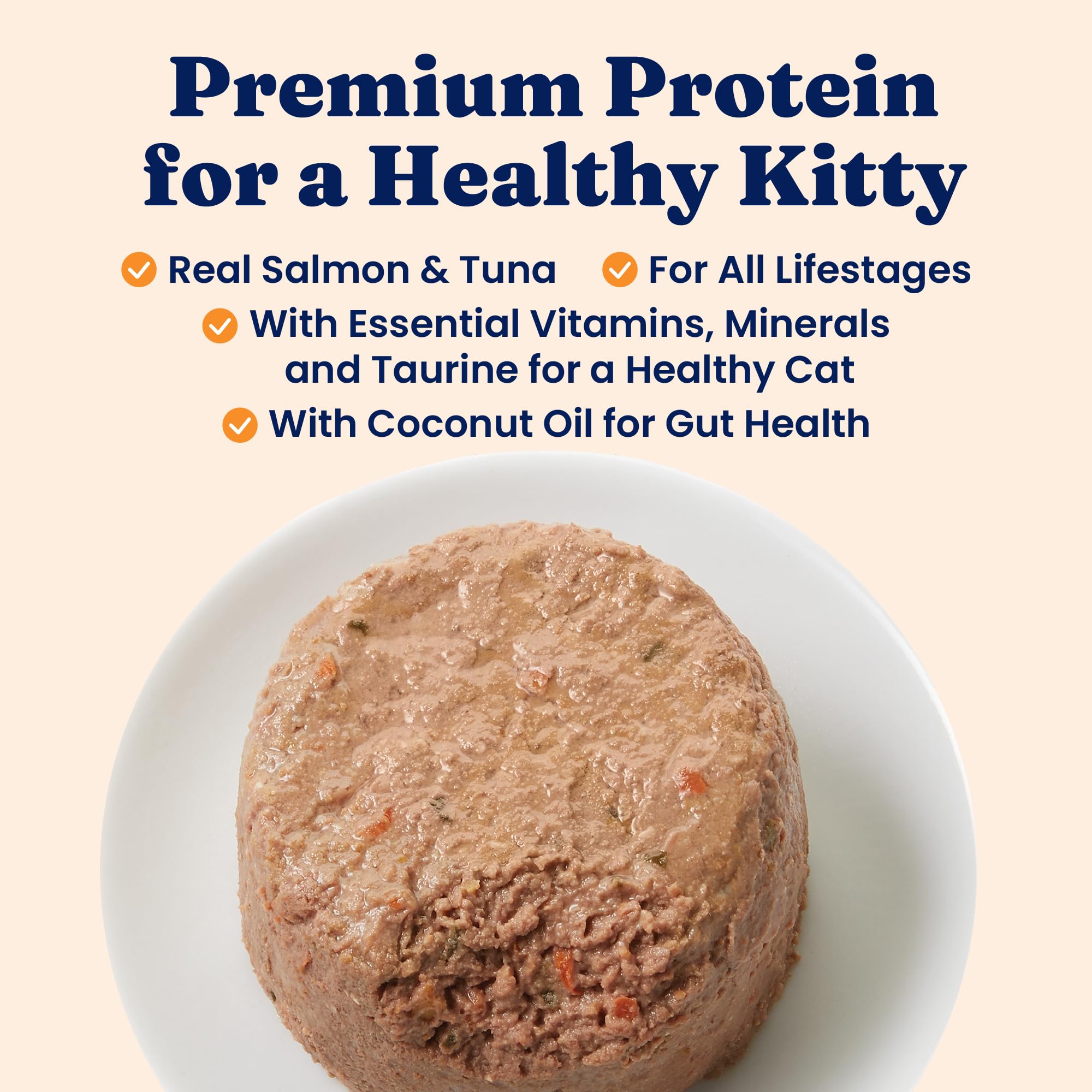 Solid Gold Tropical Blendz Salmon Pate in coconut oil bowl—serving suggestion for hydration and flavor