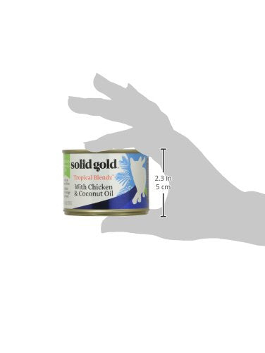 Solid Gold Tropical Blendz coconut oil drizzle emphasizes fatty acids for coat shine