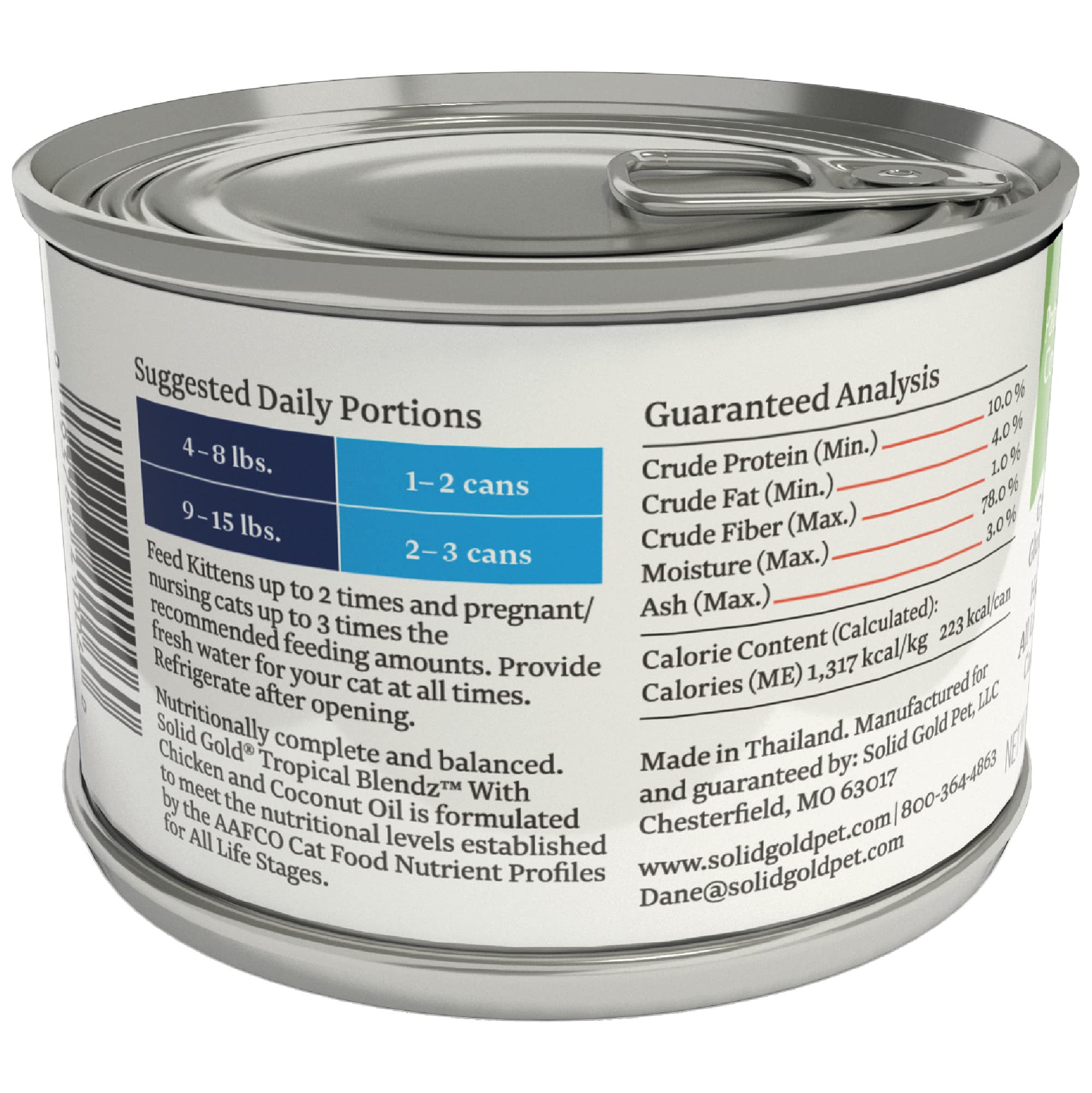 Solid Gold Tropical Blendz glossy coat implication from a healthy meal