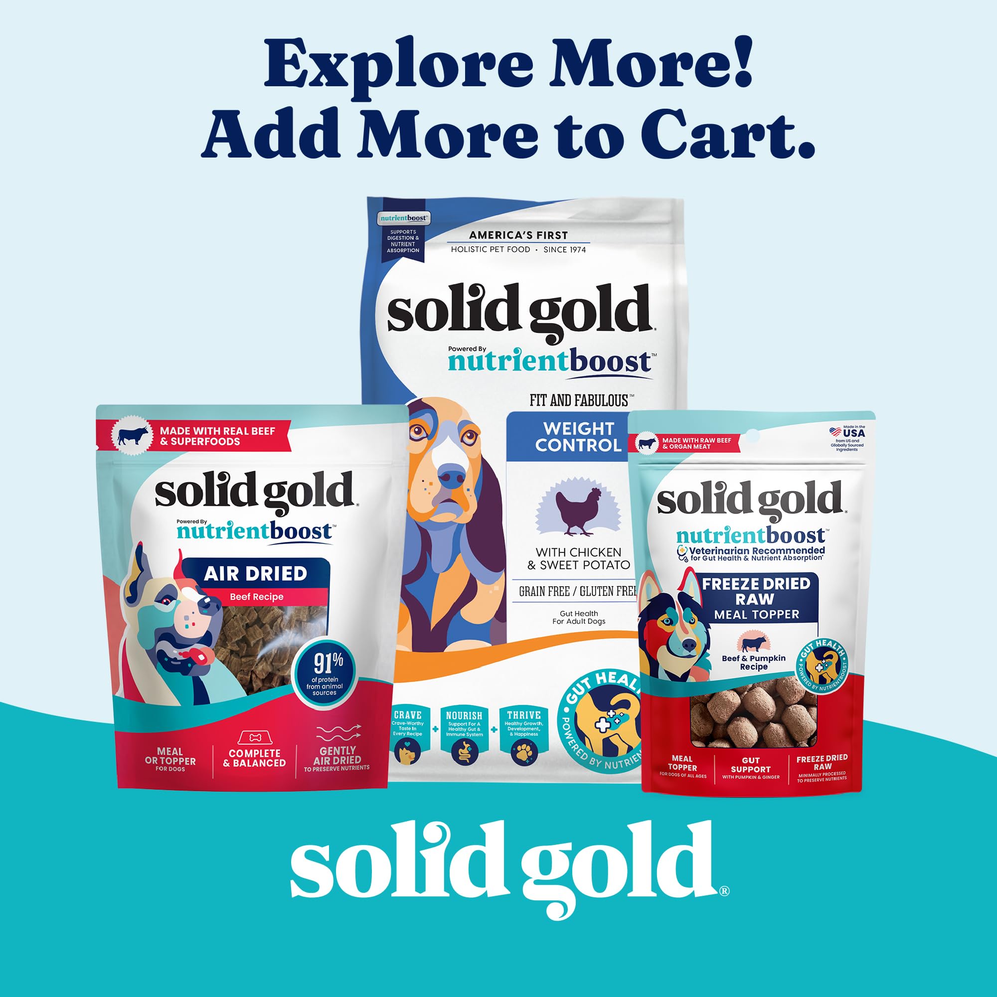 Solid Gold weight-management wet dog food full can; convenient packaging for regular feeding.