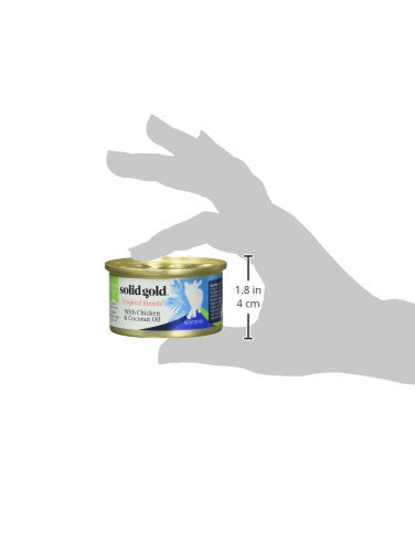 Solid Gold coconut oil pate supports skin and coat health with omega fatty acids.