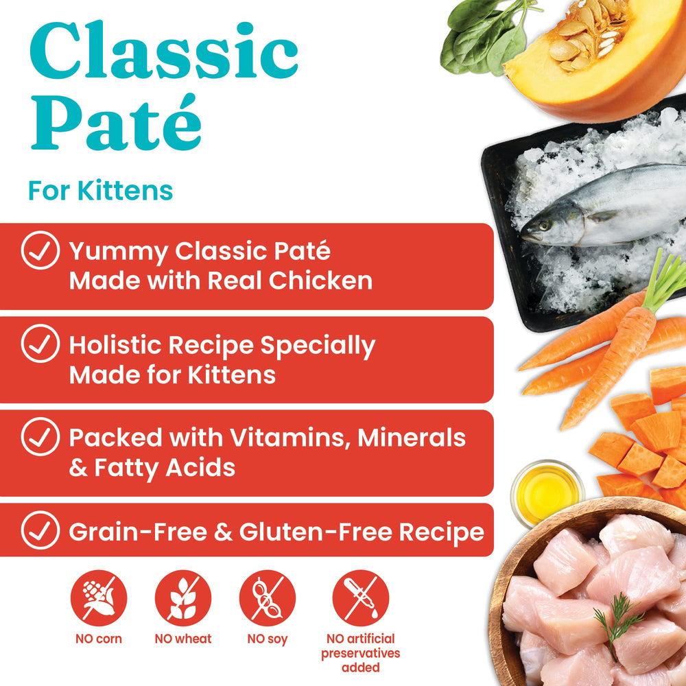 Solid Gold wet cat food pate real-chicken-protein-closeup savory texture for picky eaters