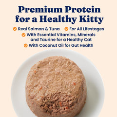 Solid Gold wet cat food pate texture shows smooth, palatable texture for picky eaters