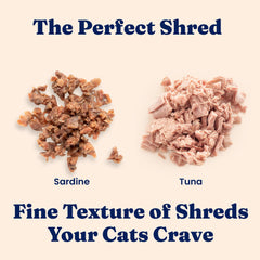 Solid Gold wet cat food is poured over a bowl to illustrate convenient meal or topper use.