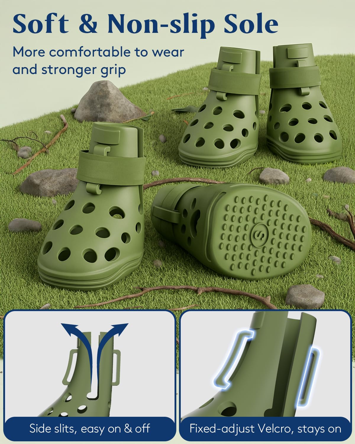 SOLOWINNER breathable silicone booties offer stylish protection with good ventilation.