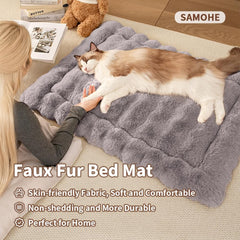 SOMAHE bed – non-slip silicone base on smooth floor keeps pets secure.
