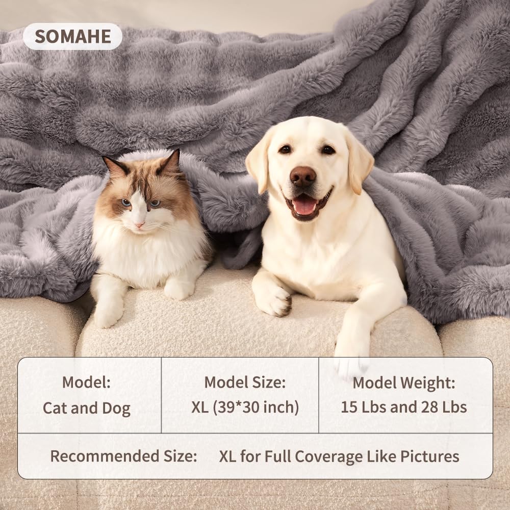 SOMAHE blanket care 30°C wash image showing easy washing instructions