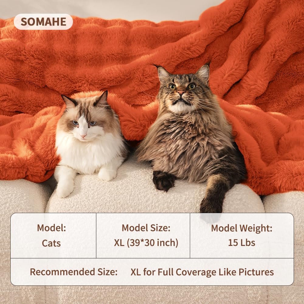 SOMAHE dual-sided plush fabric detail for varied warmth