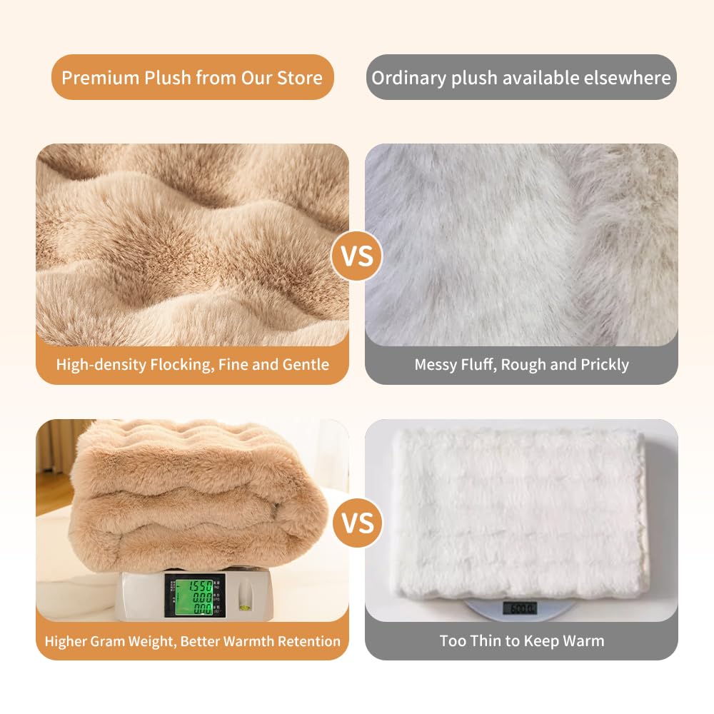 SOMAHE machine-washable blanket for easy care at 30°C