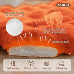 SOMAHE cat bed non-slip bottom keeps the bed steady on smooth surfaces.