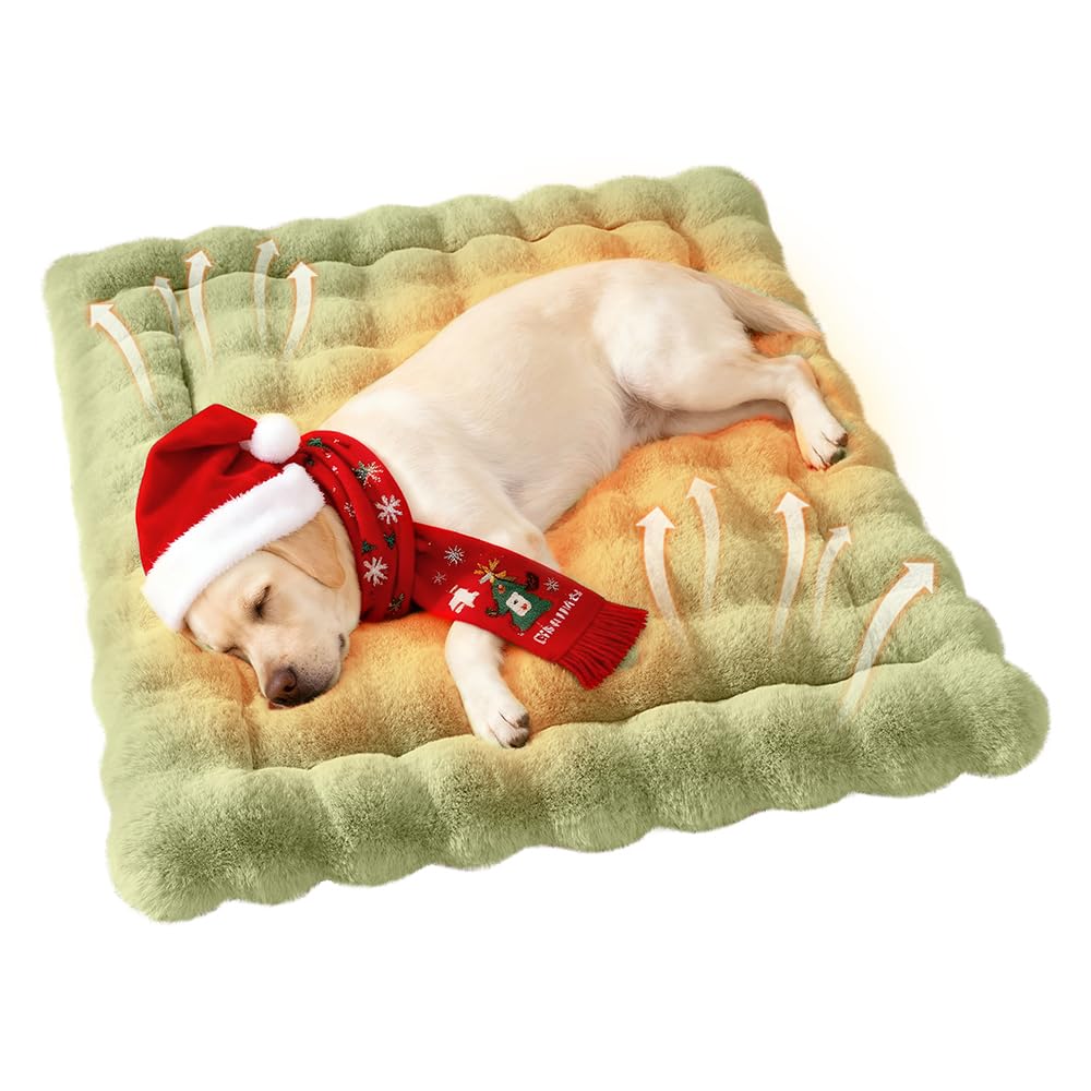 SOMAHE cat bed plush-faux-fur shows luxurious softness for cozy indoor lounging.