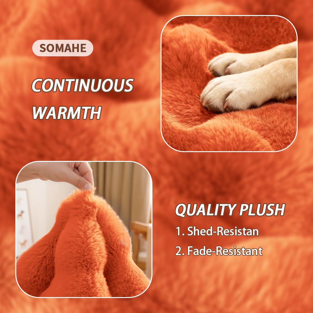 SOMAHE cat bed sofa topper adapts to couches for pet-friendly comfort.