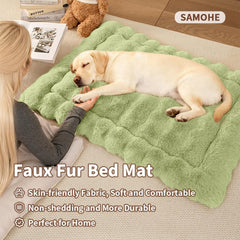 SOMAHE cat bed warm-long-pile-fur delivers heat-trapping warmth on chilly days.