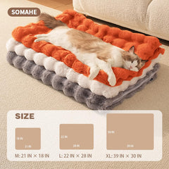 SOMAHE cat blanket ultra-soft fur close-up for snuggles
