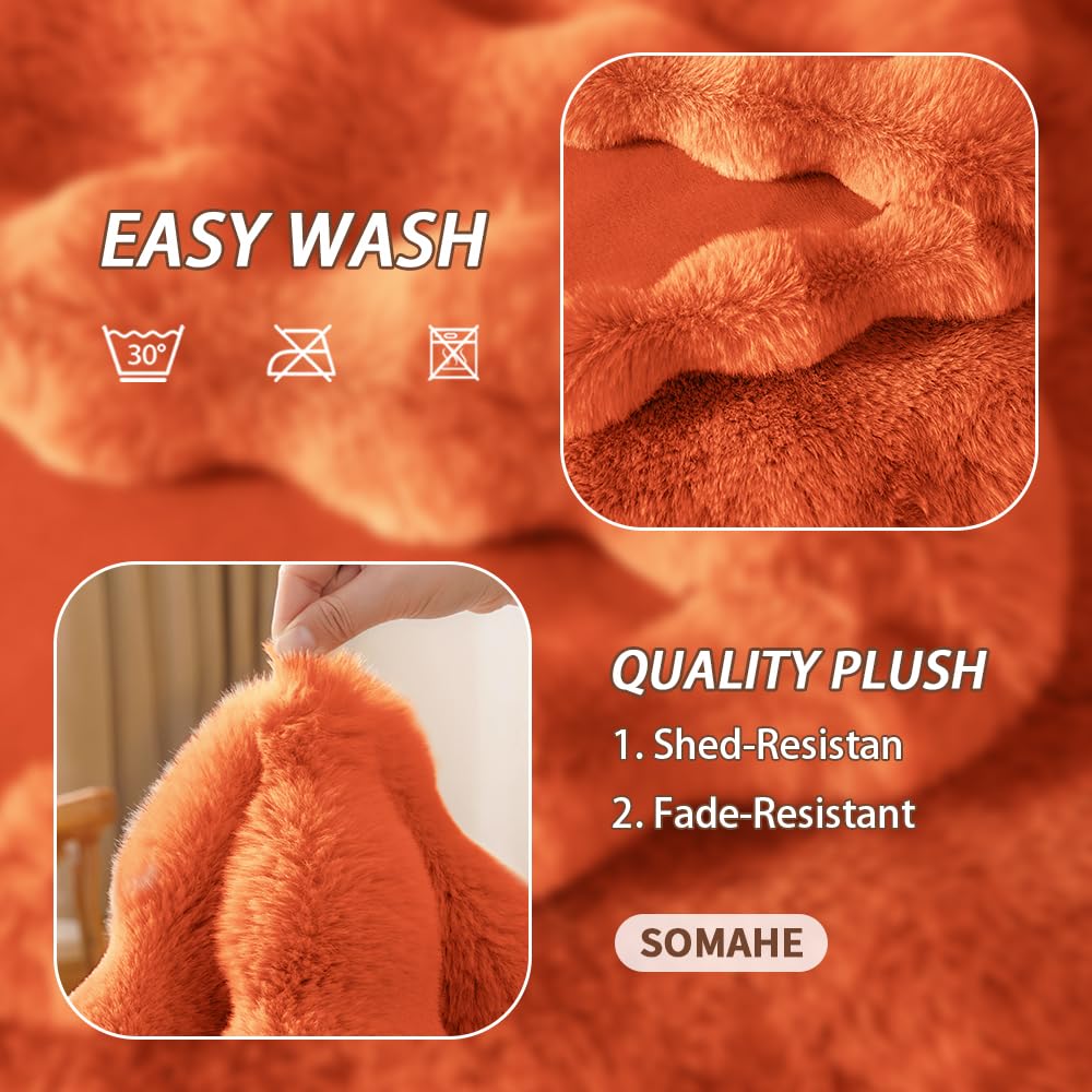 SOMAHE washing-friendly blanket ready for machine wash