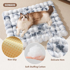 SOMAHE memory-foam core support supports aging pets during restful stretches.