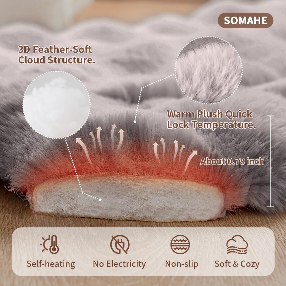 SOMAHE warm long-pile fur – cozy warmth for chilly days.