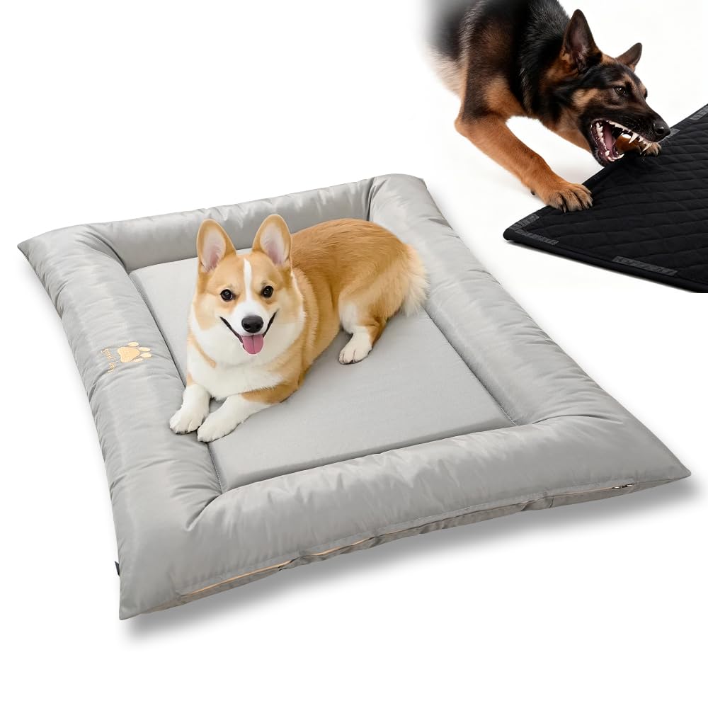 SOMAHE dog bed waterproof surface for quick crate cleanup.