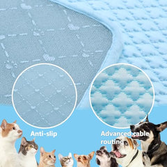 SOMOYA cooling mat dog relaxing on a cool surface