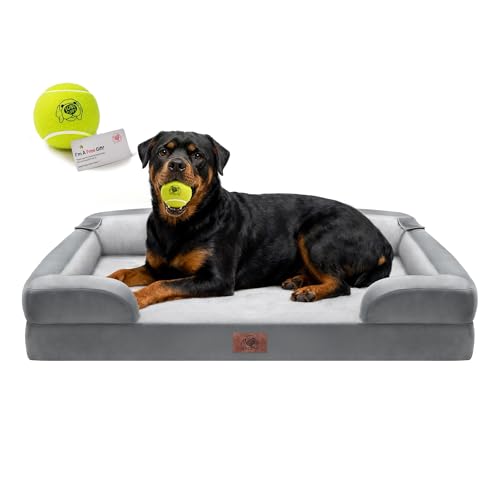 Song Puppy orthopedic bed with egg crate memory foam supports joints for restful sleep.