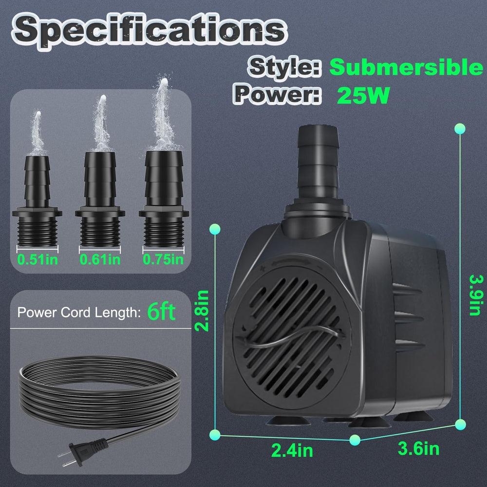 SongLong 400GPH three-nozzle system for varied patterns