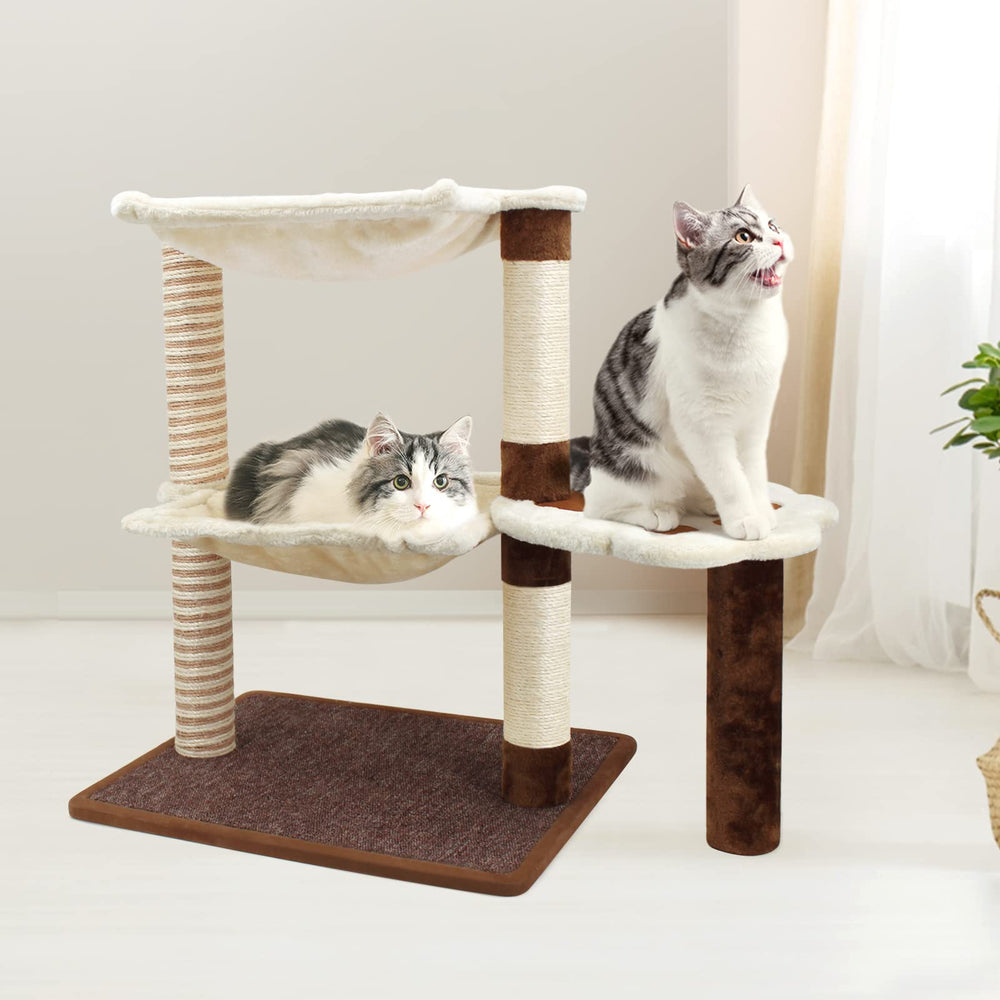 SONGWAY indoor cat tree fits apartments while saving floor space