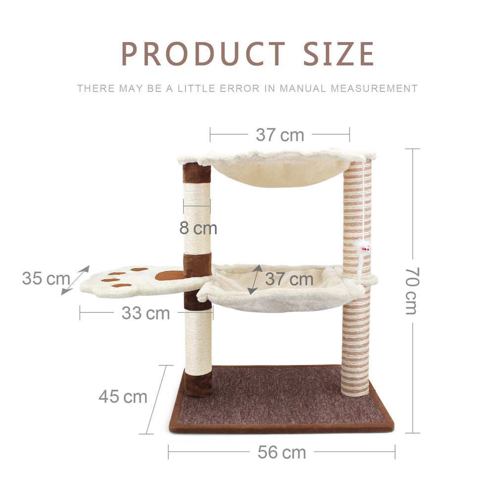 SONGWAY two layer hammock design offers two resting spots for multiple cats